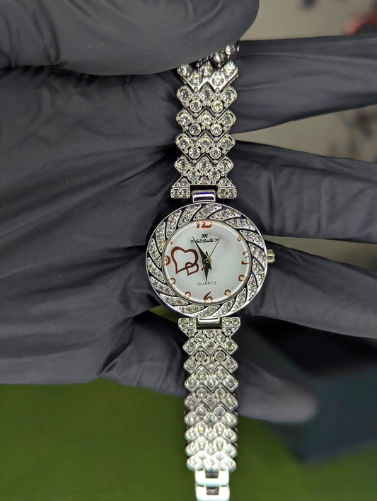 Hearts Encrusted Watch