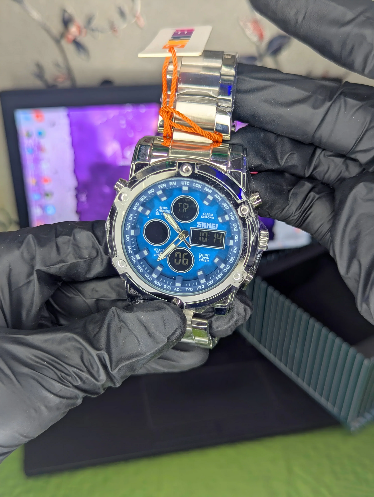 Skmei-1389 Blue Dial